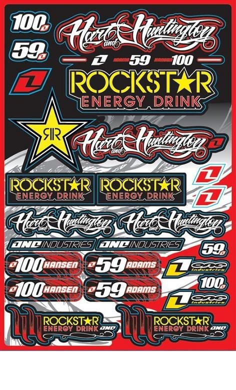 Stickers Rock Star Energy Drink Hart 